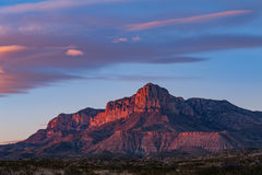 2016110810, Last light on the Guadalupe Mountains, Guadalupe Mou