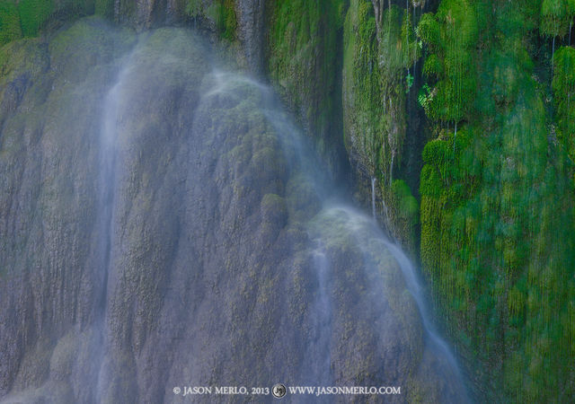 2013101911, Travertine formations under Gorman Falls