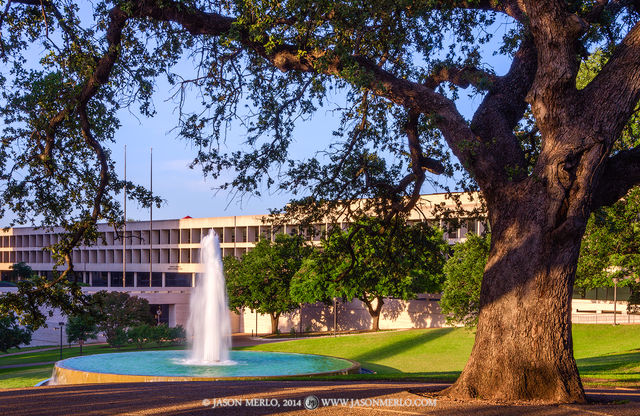 2014051702, The LBJ Fountain and Sid Richarson Hall