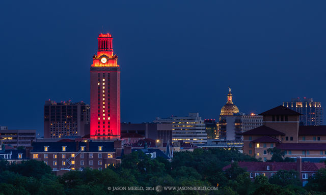2014060601, Orange Tower and Texas State Capitol dome