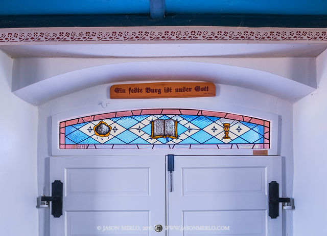 2015080806, Chapel doors and stained glass