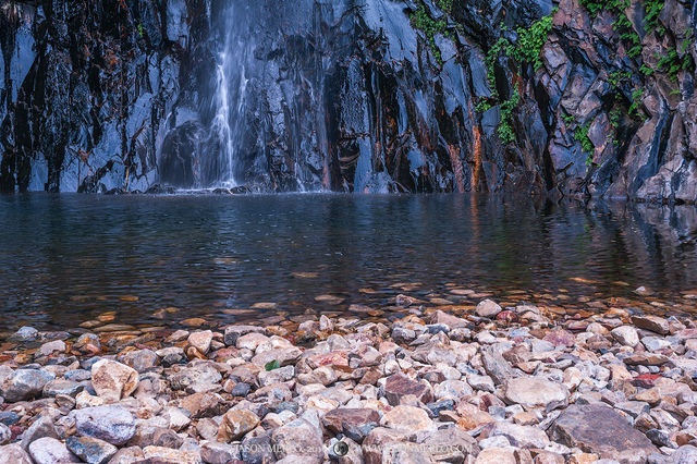 2016121107, Rocks, pool, and Cattail Falls