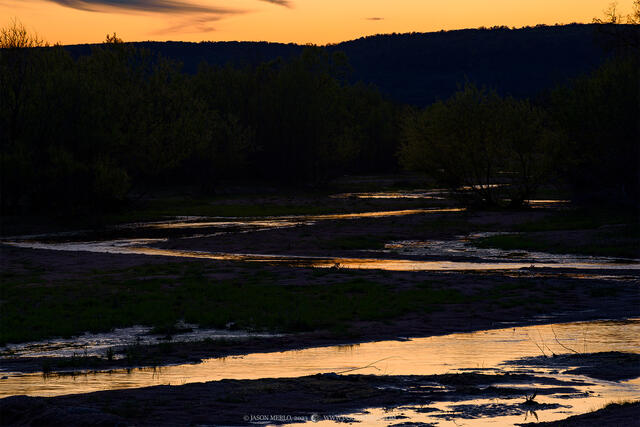 2023031906, Sandy Creek at dusk