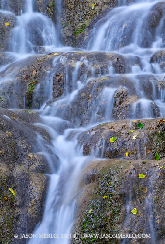 Gorman Falls at Colorado Bend State Park in San Saba County in the Texas Hill Country.