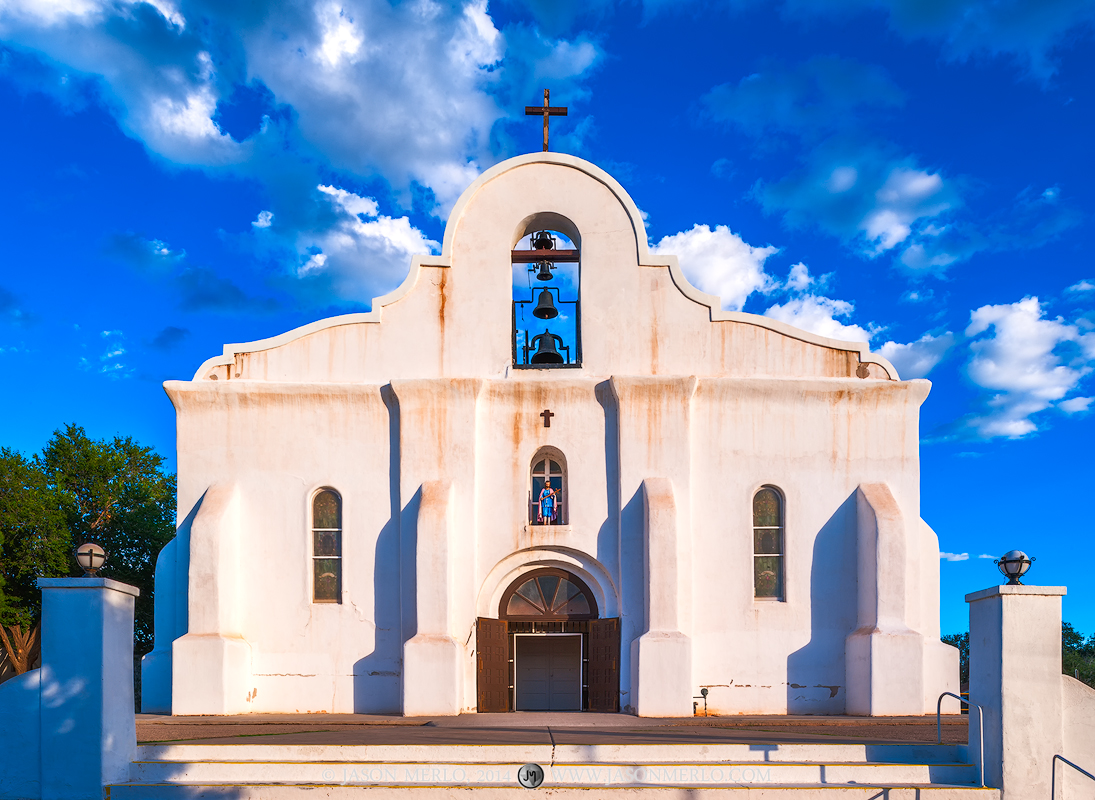 San Elizario Presidio Chapel in San Elizario (El Paso) in West Texas.