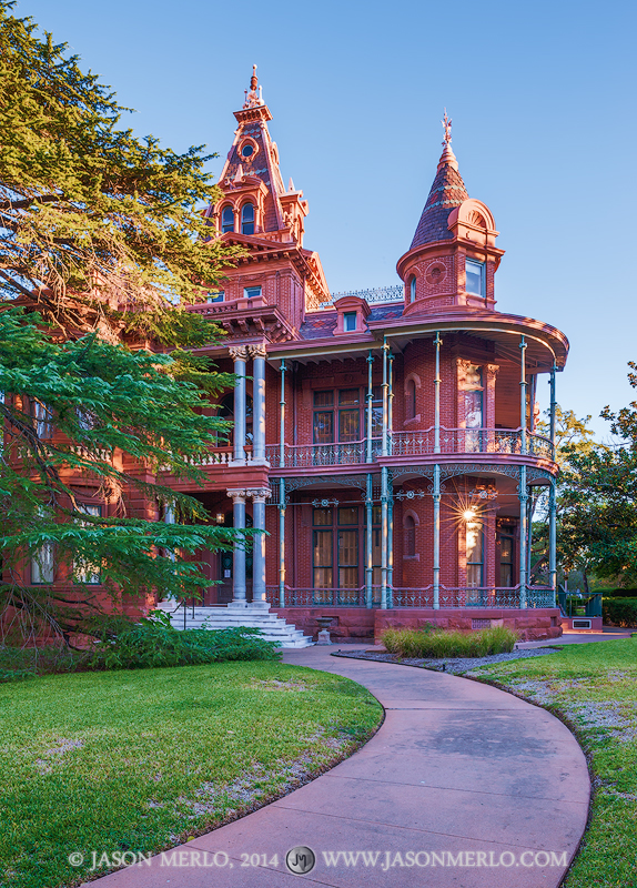 Early morning light on the George W. Littlefield House at the University of Texas in Austin, Texas.