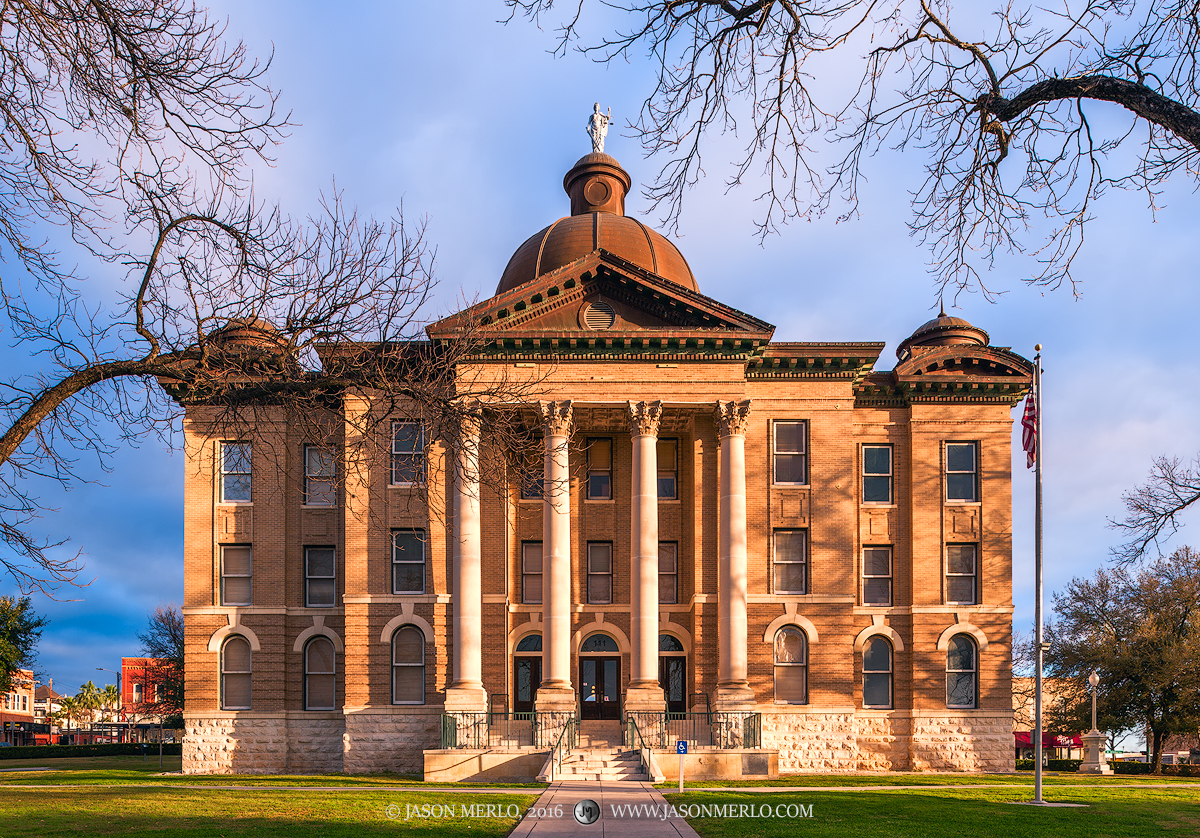 The retired Hays County courthouse in San Marcos, Texas.