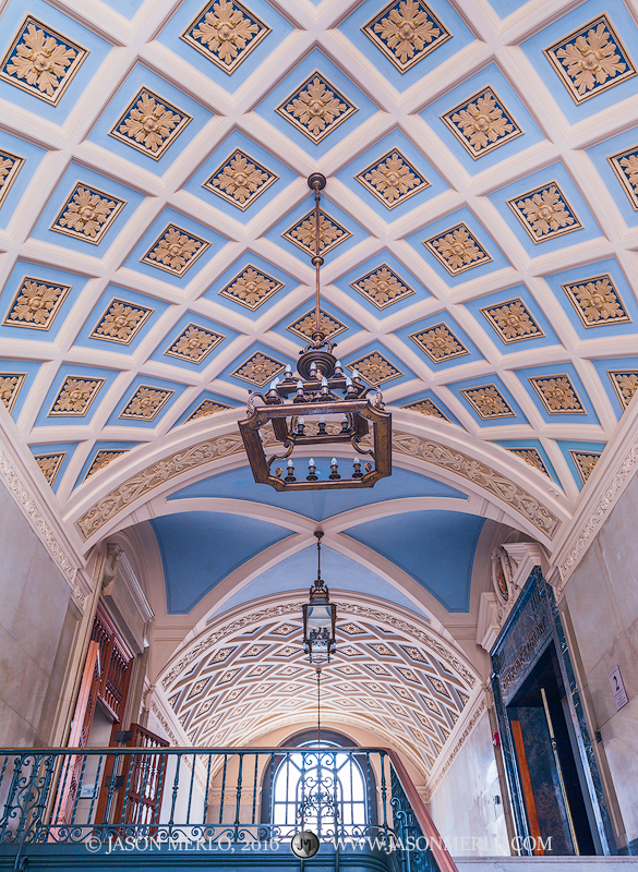 The 2nd floor ceiling of the Main Building at the University of Texas in Austin, Texas.