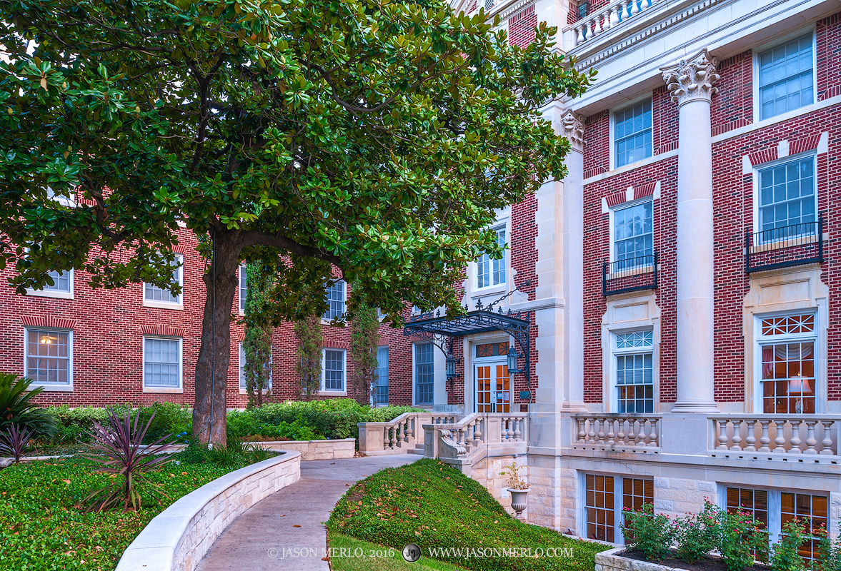 The Scottish Rite Dormitory at the University of Texas in Austin, Texas.