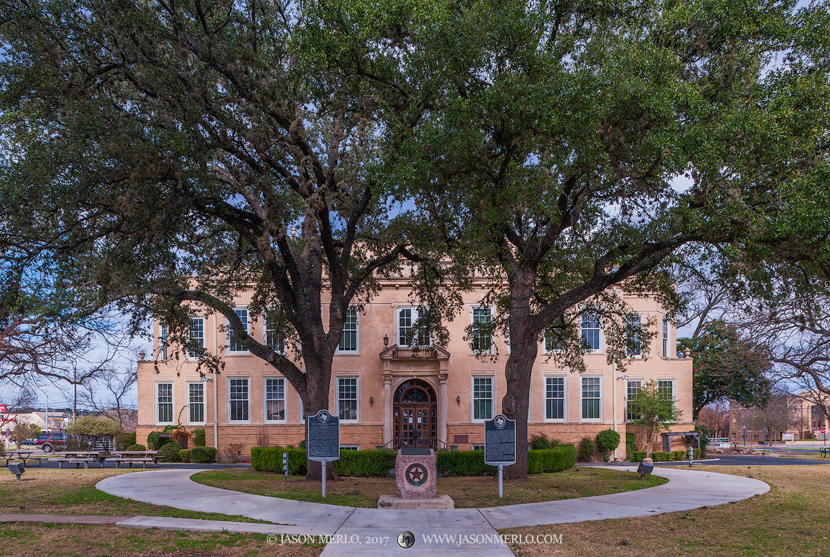 The Kerr County courthouse in Kerrville, Texas.