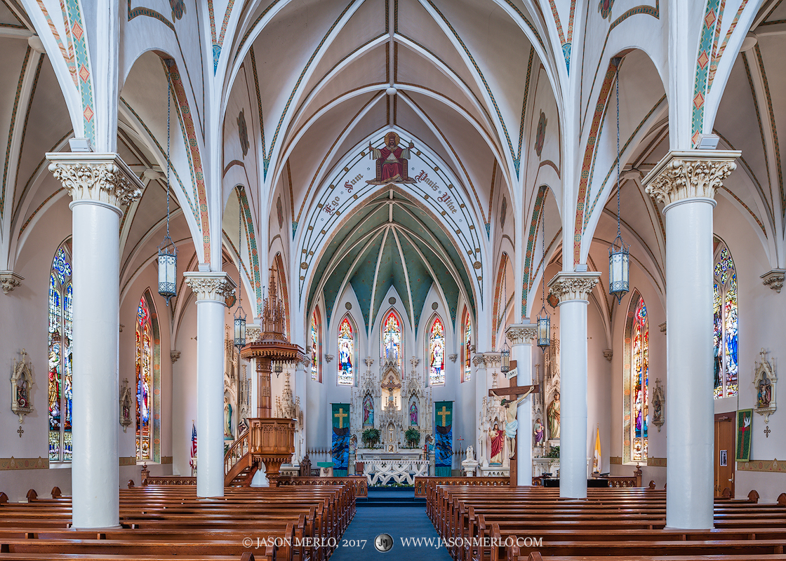 St. Mary's Catholic Church in Fredericksburg, one of the Painted Churches of Texas.