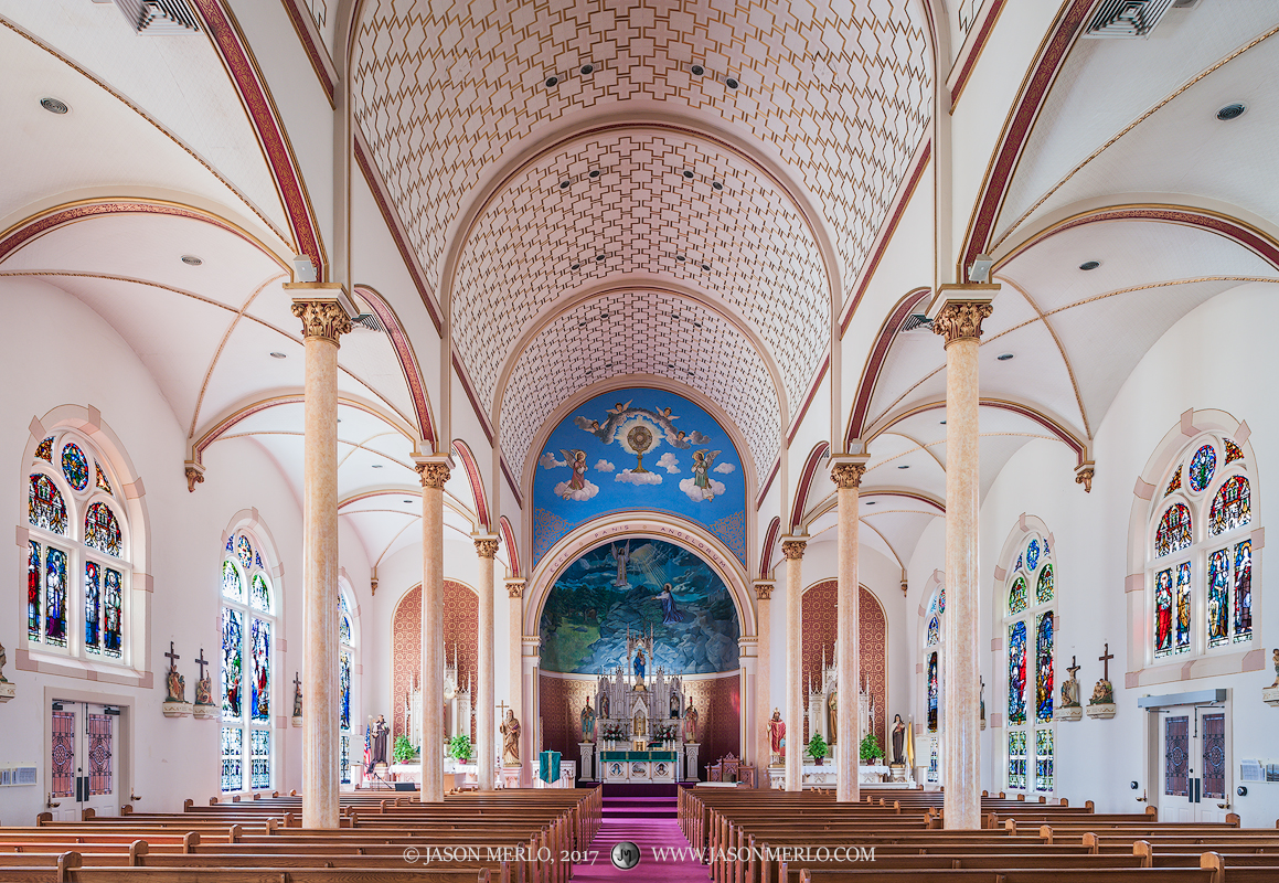 Sts. Cyril and Methodius Catholic Church in Shiner, one of the Painted Churches of Texas.