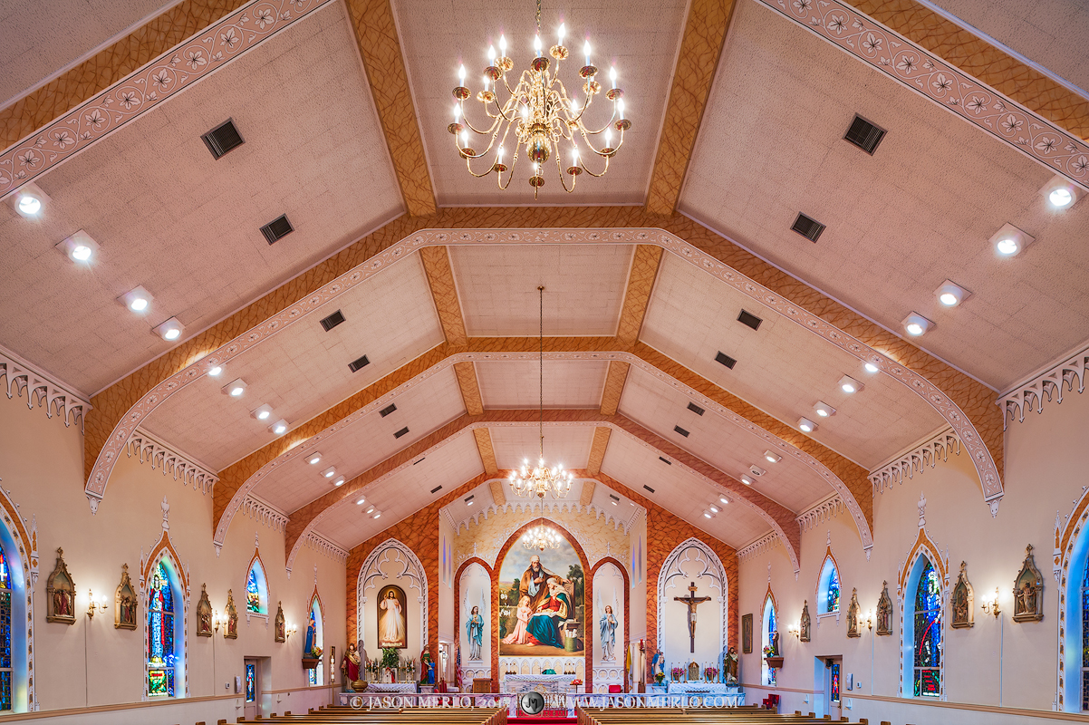 St. Ann's Catholic Church in Kosciusko, one of the Painted Churches of Texas.
