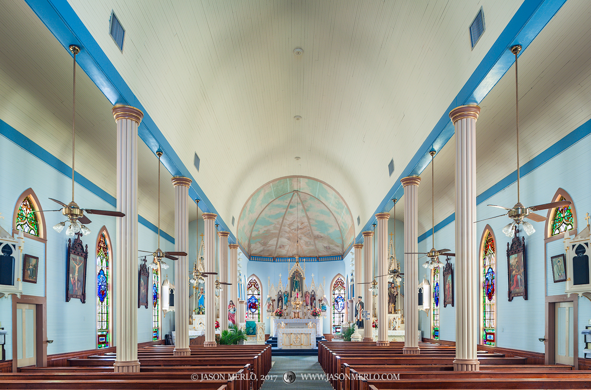 St. Mary's Catholic Church in Hallettsville, one of the Painted Churches of Texas.