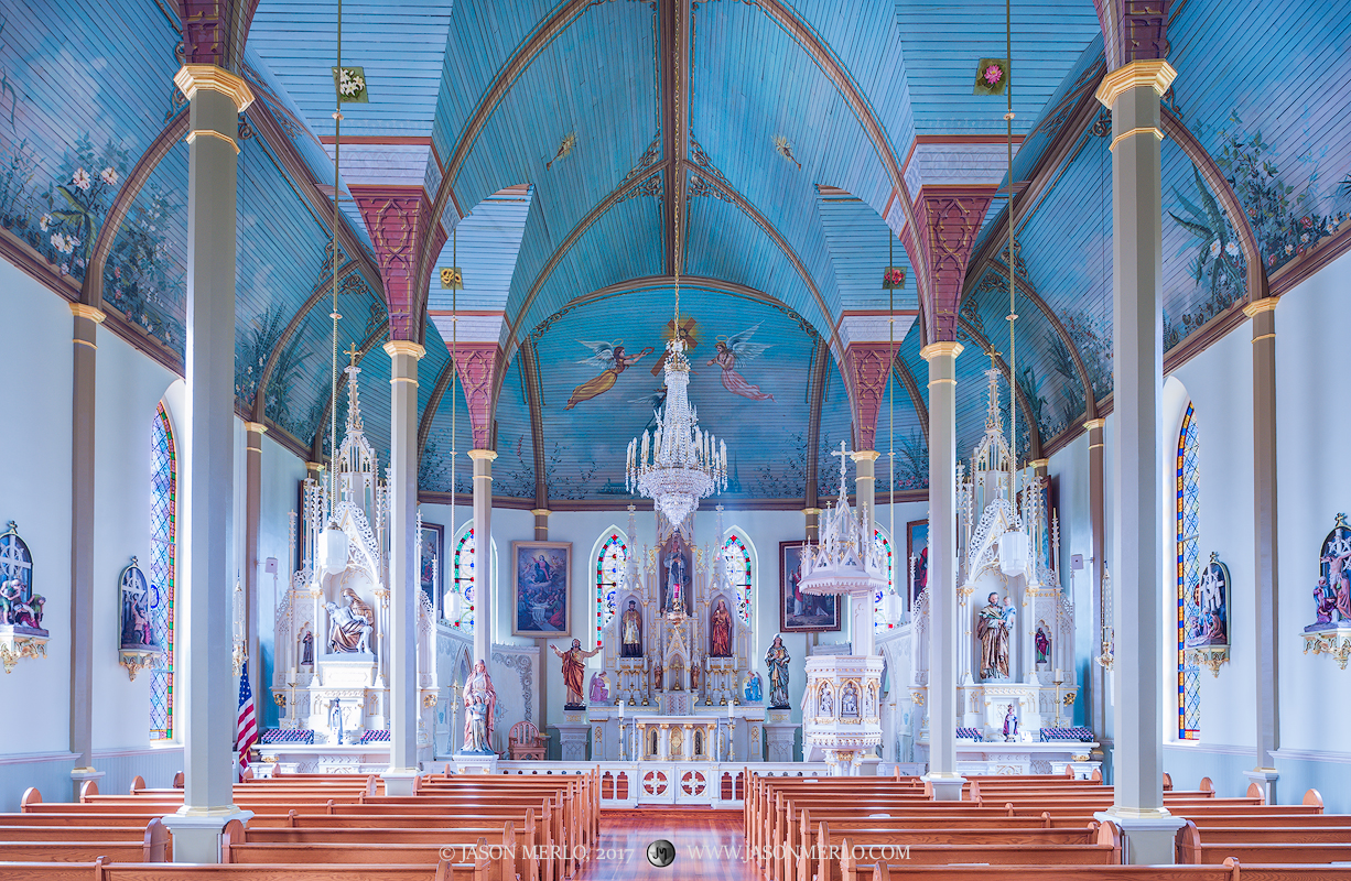 St. Mary's Catholic Church in Praha, one of the Painted Churches of Texas.